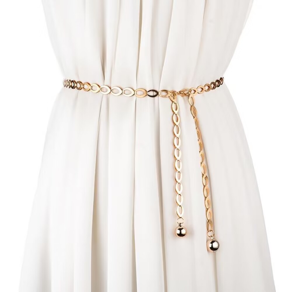 Body Jewelry High End - Fashion High-End Metal Chain Waist Belt
