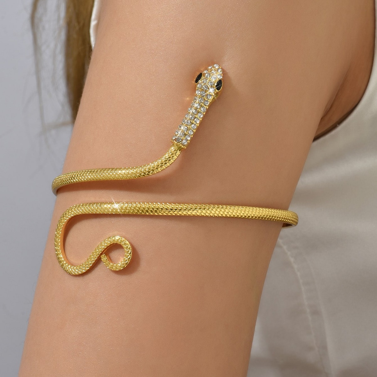 Body Jewelry High End - Punk Style Oversized Snake Copper Arm