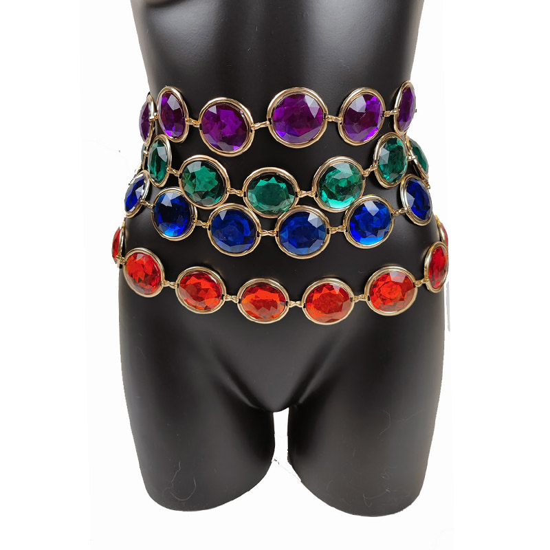Body Jewelry High End - Precious Stone Body Chain Waist Chain
