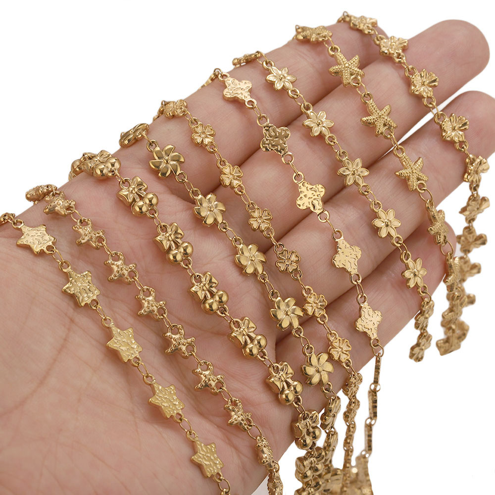 1Meter Stainless Steel Flower  - Body Jewelry Wholesale ulasan dan harga