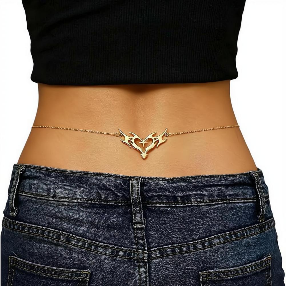 Gothic Heart Sexy Women's Wais - Body Jewelry Goth ulasan dan harga
