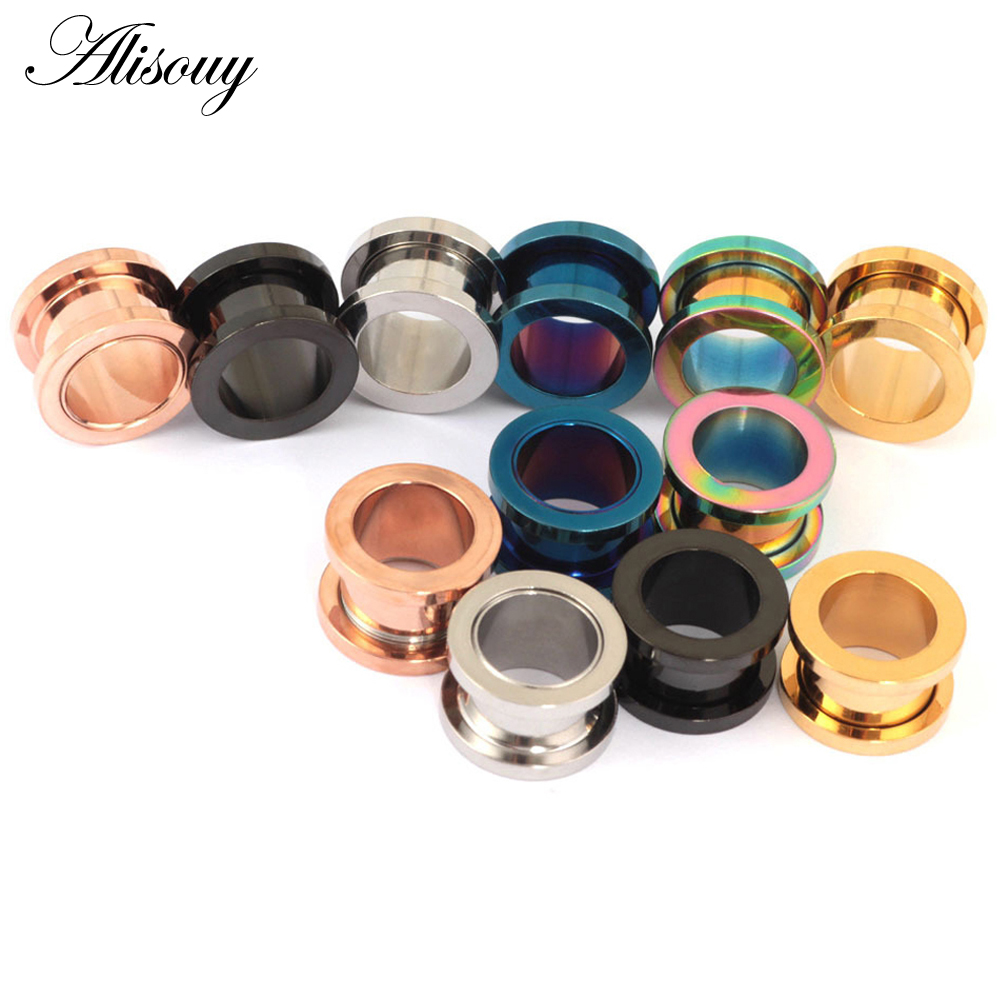 1pc 2mm-25mm Stainless Steel E - Body Jewelry Ear Plugs ulasan dan harga