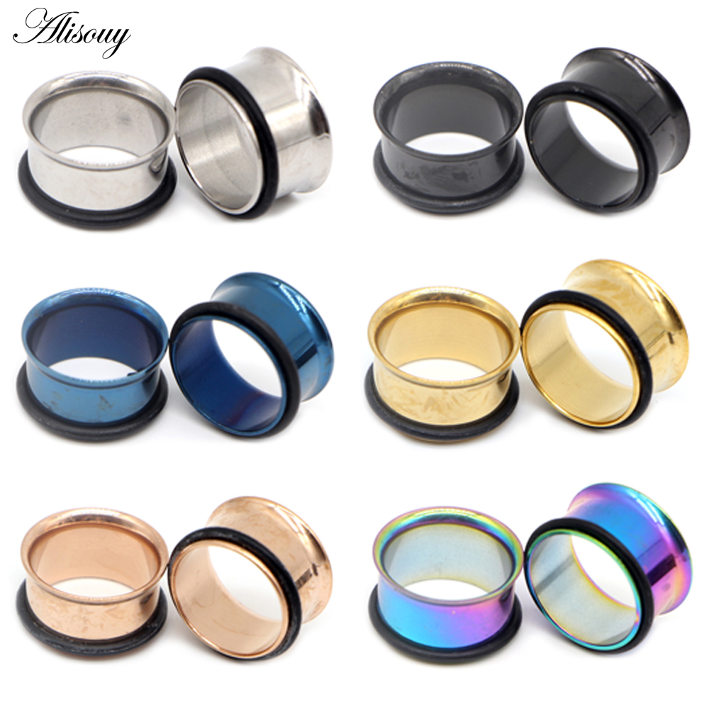 1pc 2mm-25mm Stainless Steel E - Body Jewelry Ear Plugs ulasan dan harga