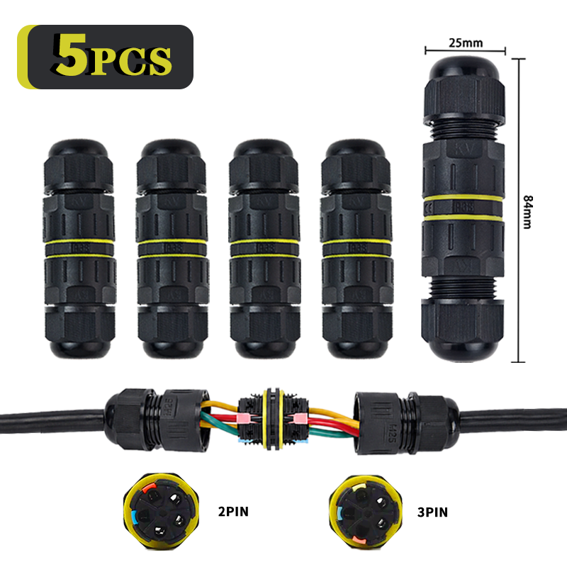 5PCS IP68 Waterproof Quick Wir - Threadless Push Pin ulasan dan harga