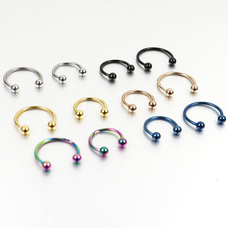 2pcs  0.8mm 1.2mm 20G 16G Ball - Body Jewelry Ear Plugs ulasan dan harga