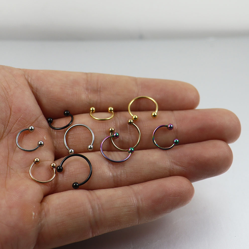 2pcs  0.8mm 1.2mm 20G 16G Ball - Body Jewelry Ear Plugs ulasan dan harga