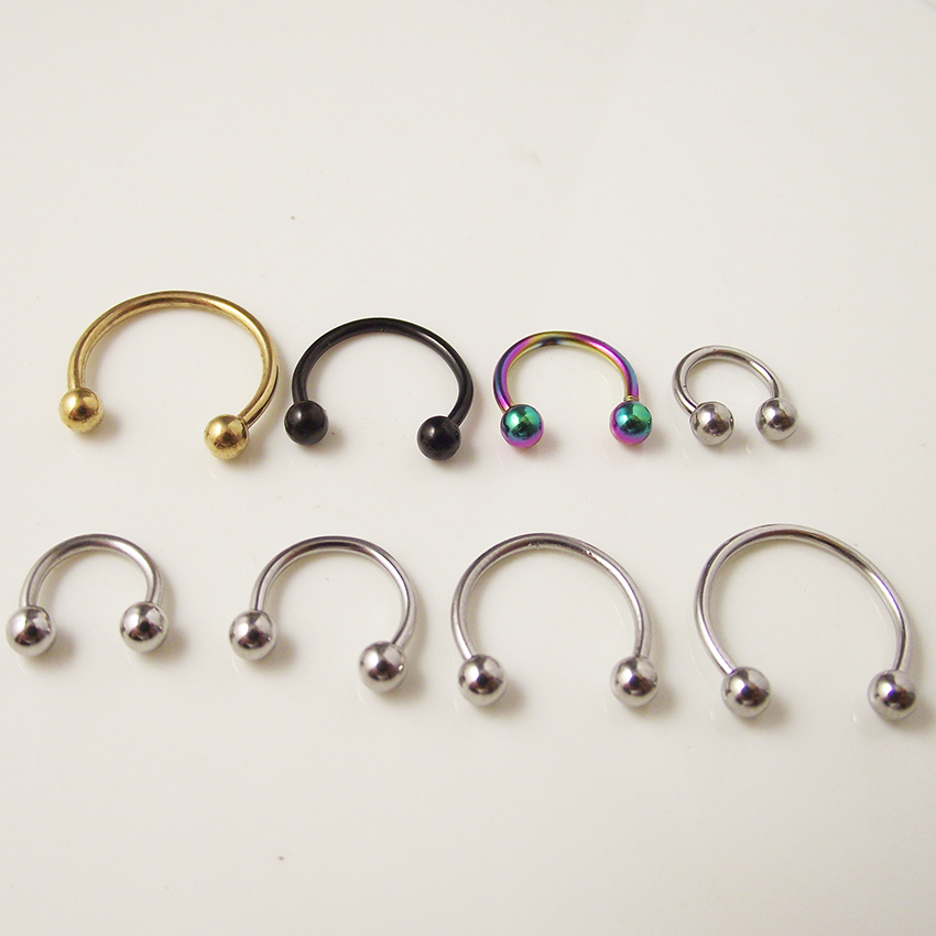 2pcs  0.8mm 1.2mm 20G 16G Ball - Body Jewelry Ear Plugs ulasan dan harga