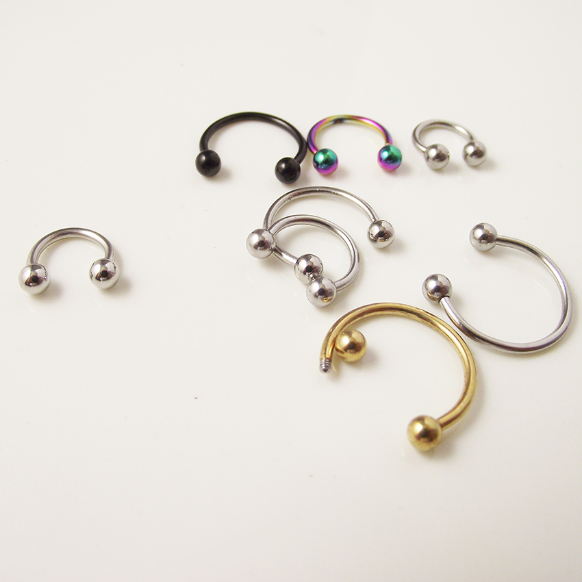 2pcs  0.8mm 1.2mm 20G 16G Ball - Body Jewelry Ear Plugs ulasan dan harga