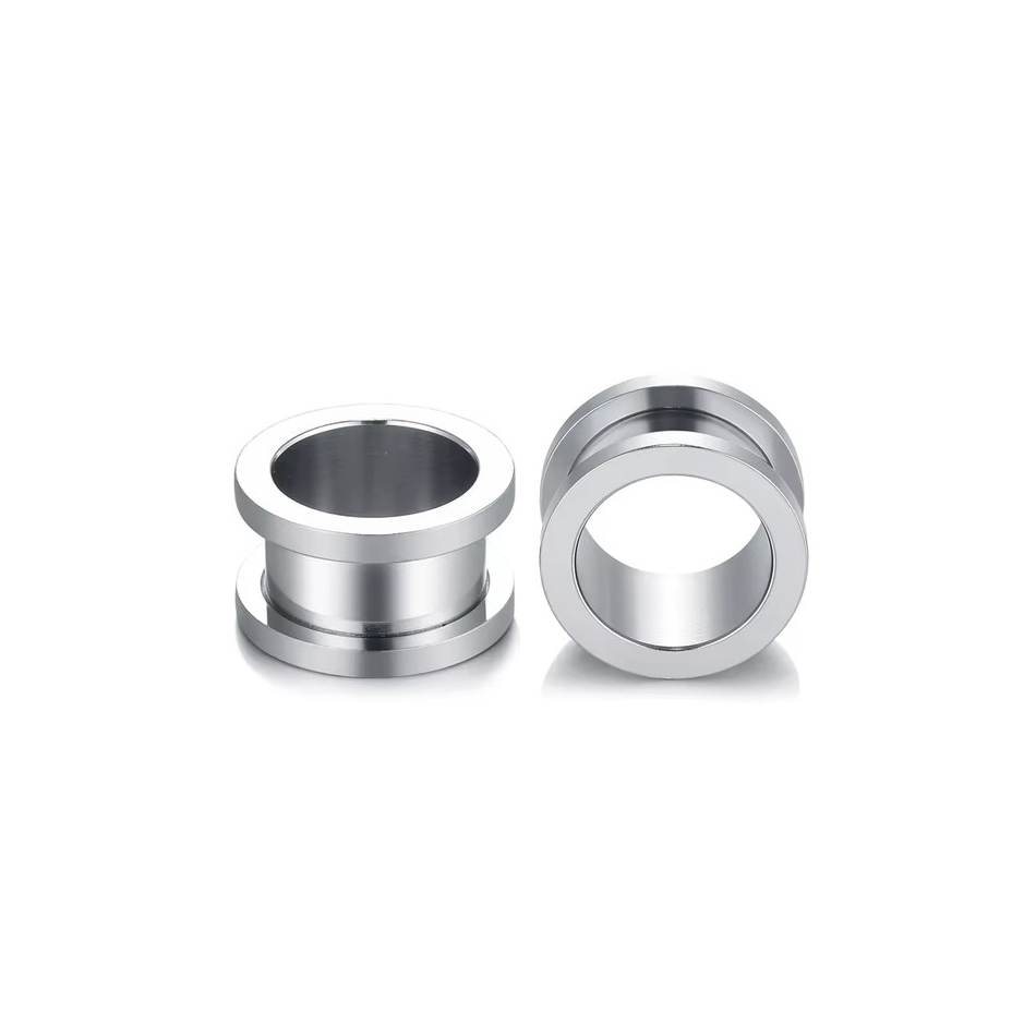 1Pair Stainless Steel Ear Plug - Body Jewelry Ear Plugs ulasan dan harga