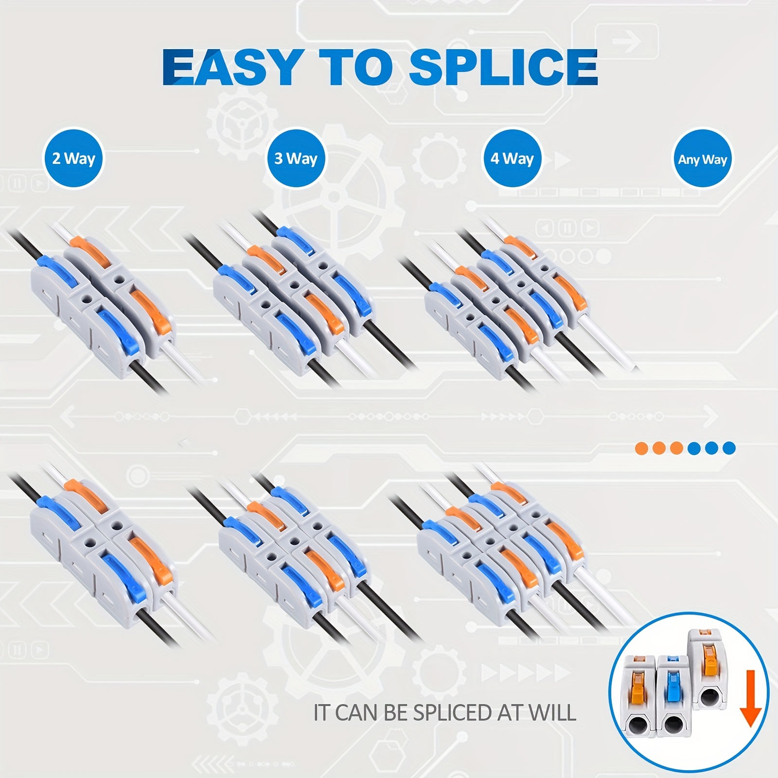 Lever Wire Connectors, 10pcs/6 - Threadless Push Pin ulasan dan harga