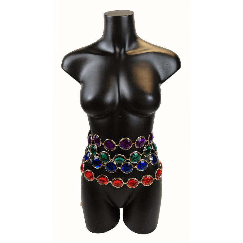 Precious Stone Body Chain Wais - Body Jewelry High End ulasan dan harga