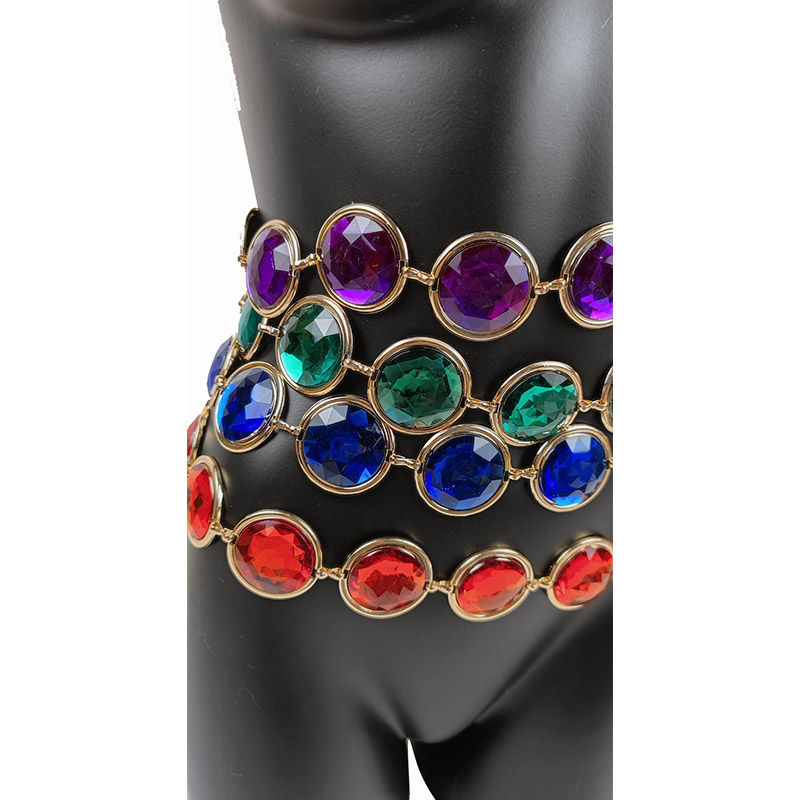 Precious Stone Body Chain Wais - Body Jewelry High End ulasan dan harga