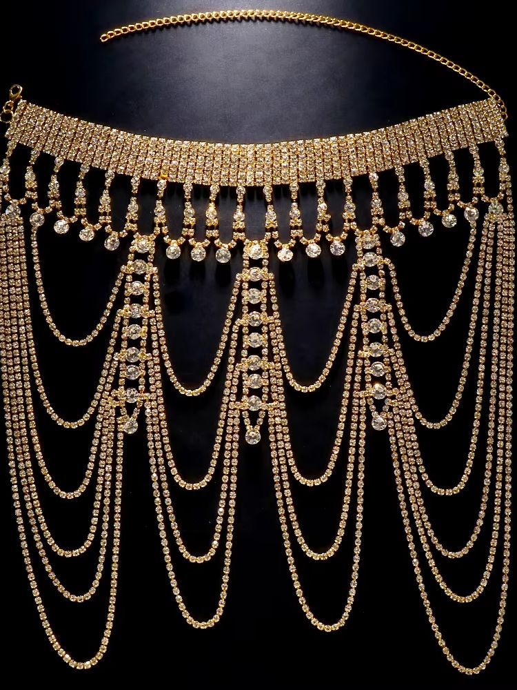 Rhinestone Crystal Shoulder Bo - Body Jewelry High End ulasan dan harga