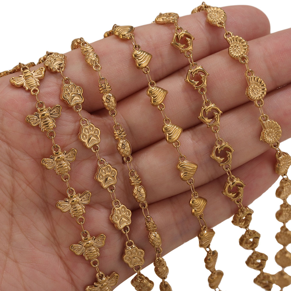 1M PVD Gold Stainless Steel He - Body Jewelry Wholesale ulasan dan harga
