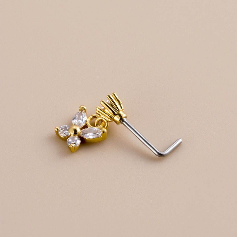 Stainless Steel Piercing Nose  - Body Jewelry Goth ulasan dan harga