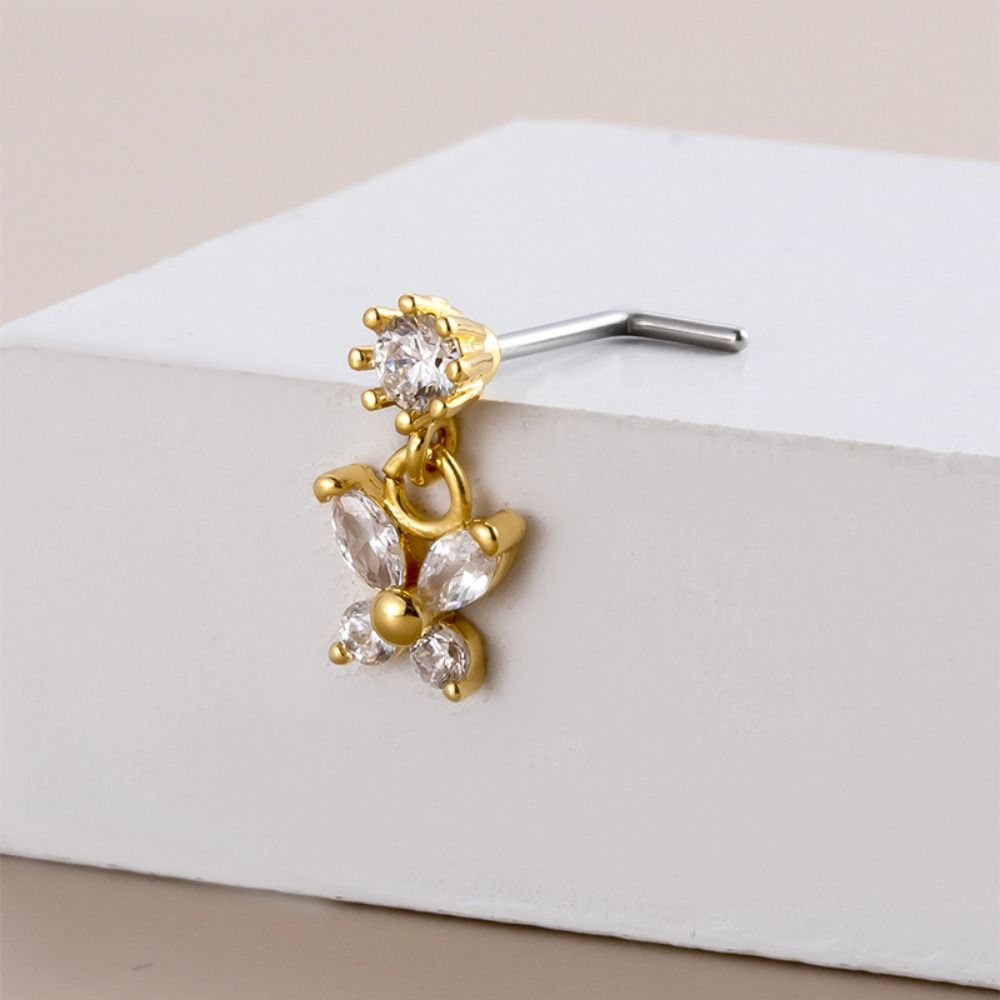 Stainless Steel Piercing Nose  - Body Jewelry Goth ulasan dan harga