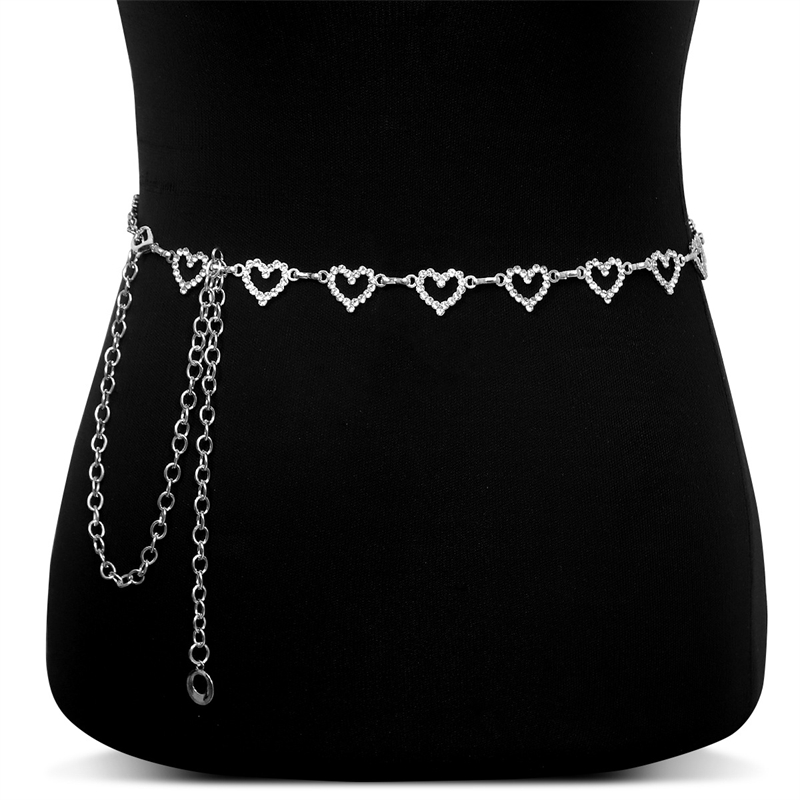 Fashion Rhinestone Heart Waist - Body Jewelry Bulk ulasan dan harga