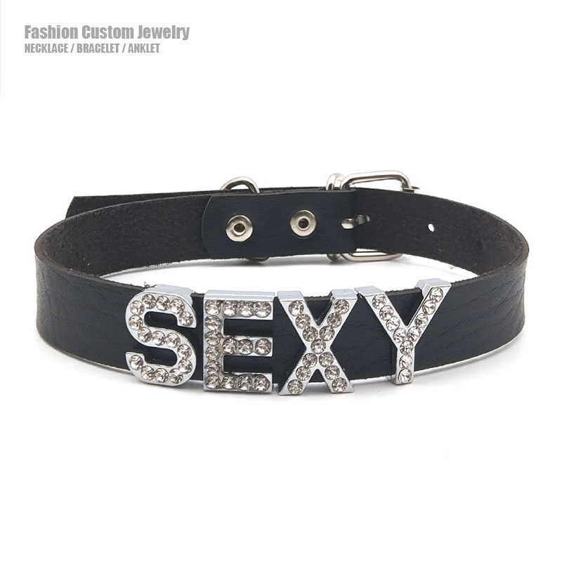 Customized Necklaces Rhineston - Body Jewelry Goth ulasan dan harga