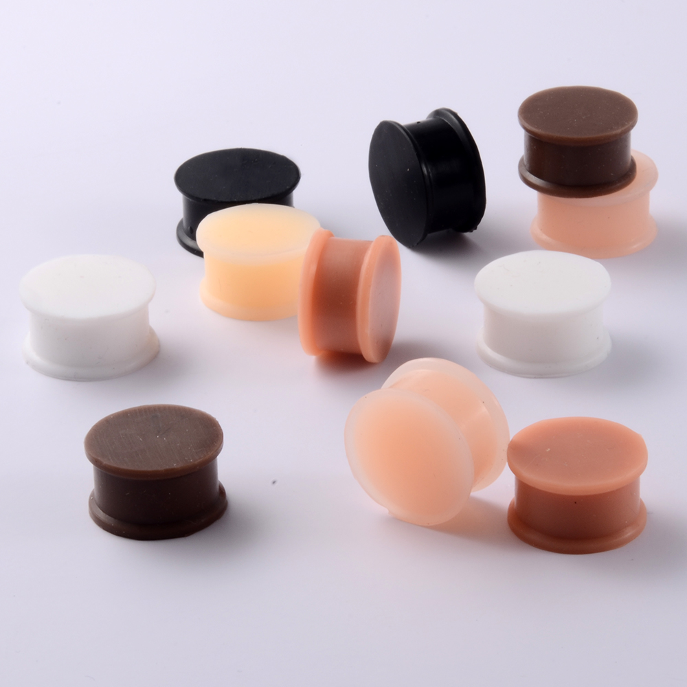 1 Pair Silicone Flexible Thick - Body Jewelry Ear Plugs ulasan dan harga