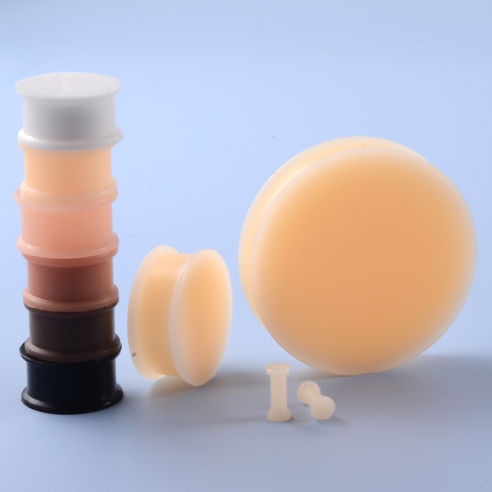 1 Pair Silicone Flexible Thick - Body Jewelry Ear Plugs ulasan dan harga