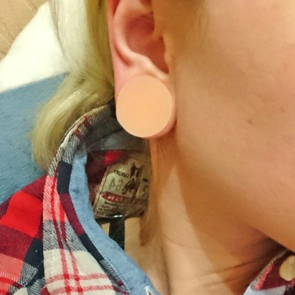 1 Pair Silicone Flexible Thick - Body Jewelry Ear Plugs ulasan dan harga