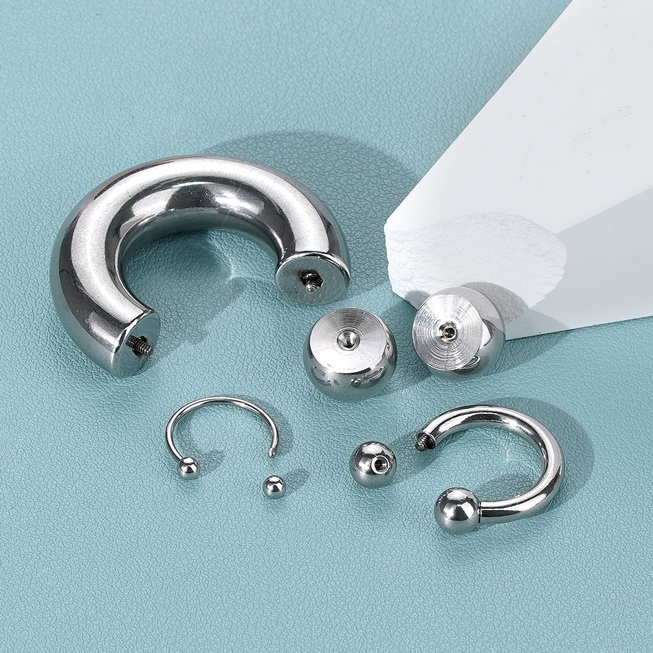 1PC 18G-00G Large Gauge Stainl - Body Jewelry Hangers ulasan dan harga