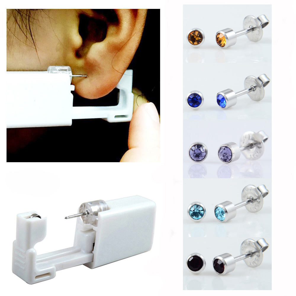 24pcs/Box No Pain Ear Piercing - Body Jewelry Ear Plugs ulasan dan harga