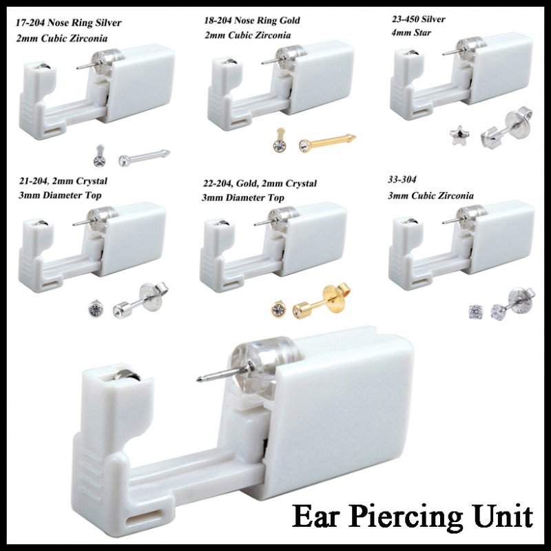 24pcs/Box No Pain Ear Piercing - Body Jewelry Ear Plugs ulasan dan harga