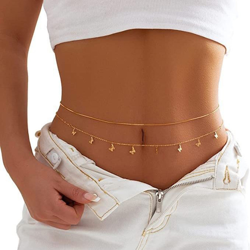 Fashion Simple Double Layer Be - Body Jewelry Bulk ulasan dan harga