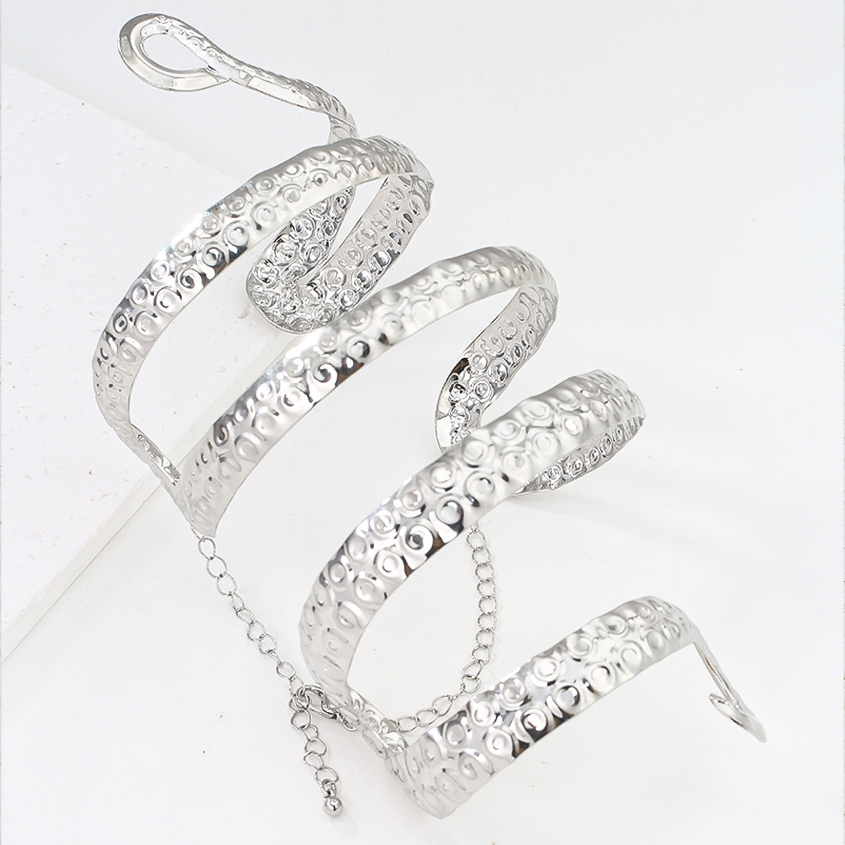 Edgy Alloy Snake Arm Cuff - Pu - Body Jewelry High End ulasan dan harga