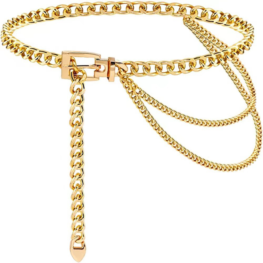 Punk Waist Chain Metal Belt La - Body Jewelry Bulk ulasan dan harga