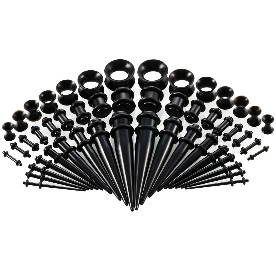 36/50pcs/Set Acrylic Ear Pierc - Body Jewelry Ear Plugs ulasan dan harga