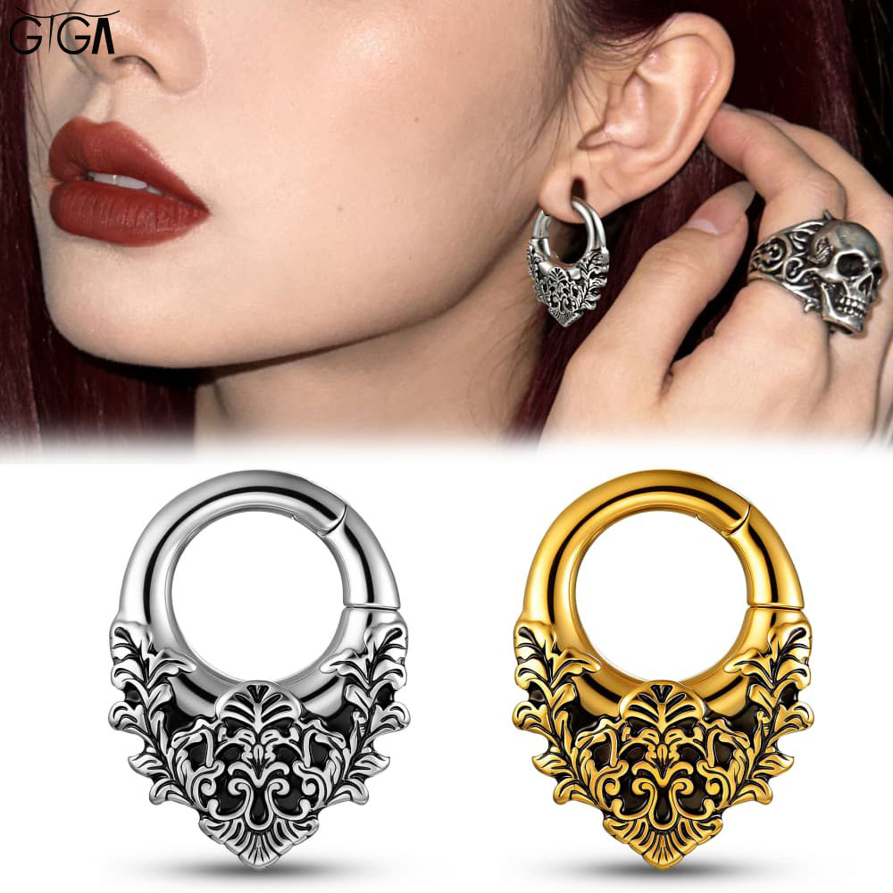 Giga 1/2Pcs Vintage 5mm(4g) Fl - Body Jewelry Hangers ulasan dan harga