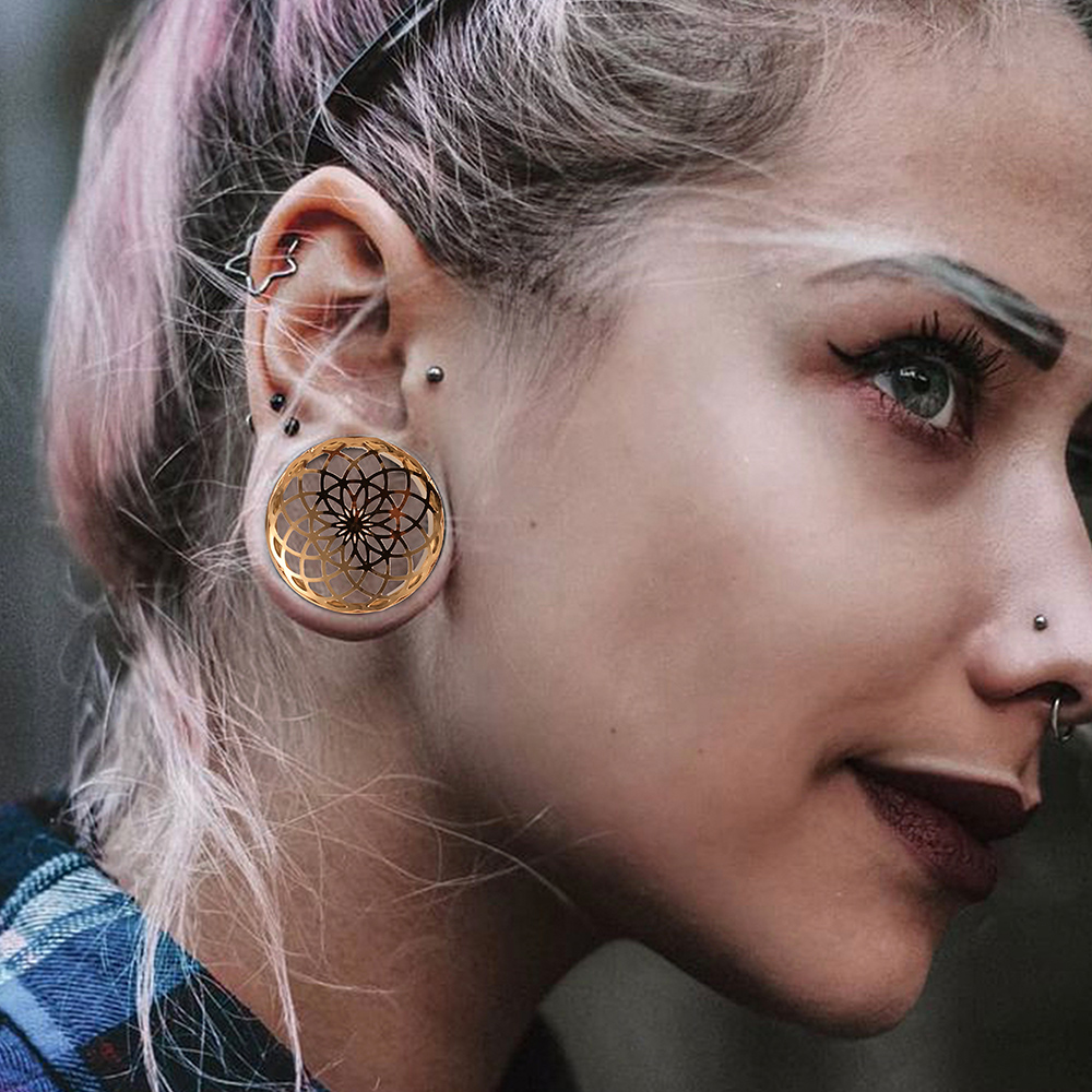 Vankula 2PCS 316 Stainless Ste - Body Jewelry Ear Plugs ulasan dan harga