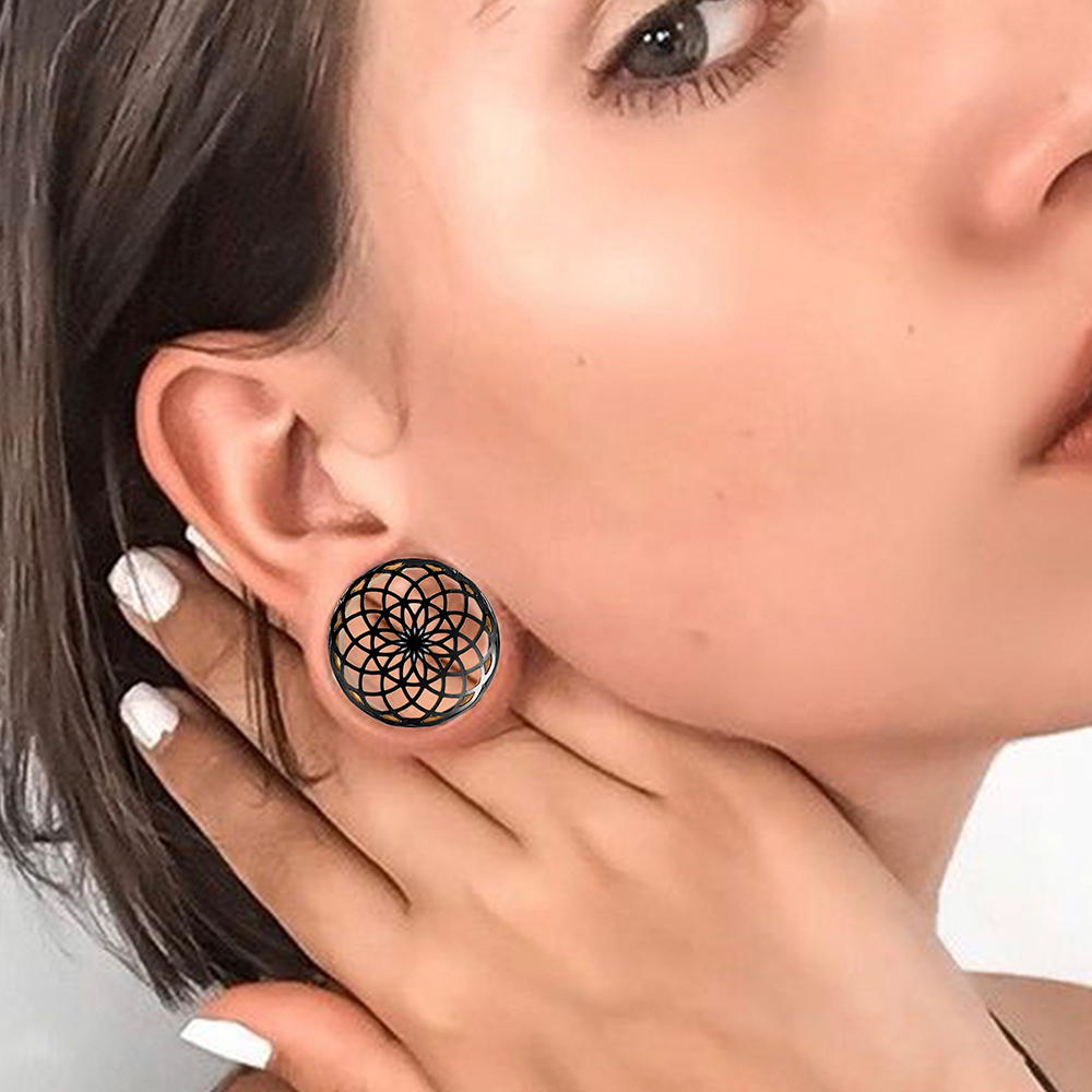 Vankula 2PCS 316 Stainless Ste - Body Jewelry Ear Plugs ulasan dan harga