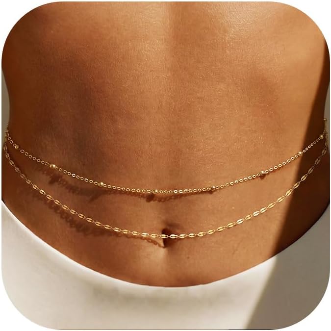 14K Gold Plated Waist Chain Wo - Body Jewelry Bulk ulasan dan harga